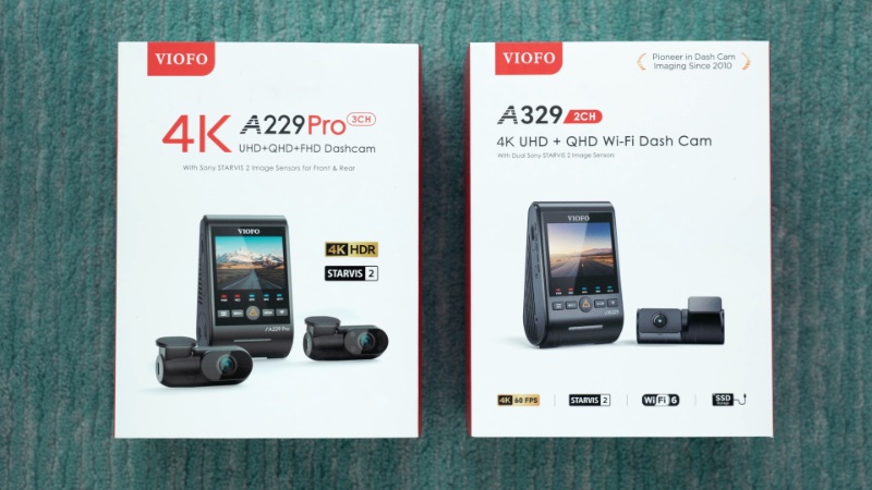 Viofo A229 Pro 3CH and A329 2CH boxes