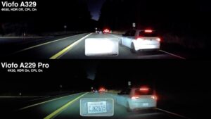 A229 Pro vs A329 Night License Plate HDR Comparison