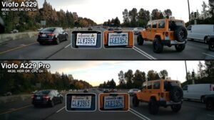 A229 Pro vs A329 license plate comparison