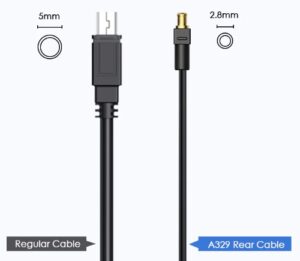 A329 front rear cable vs regular cable