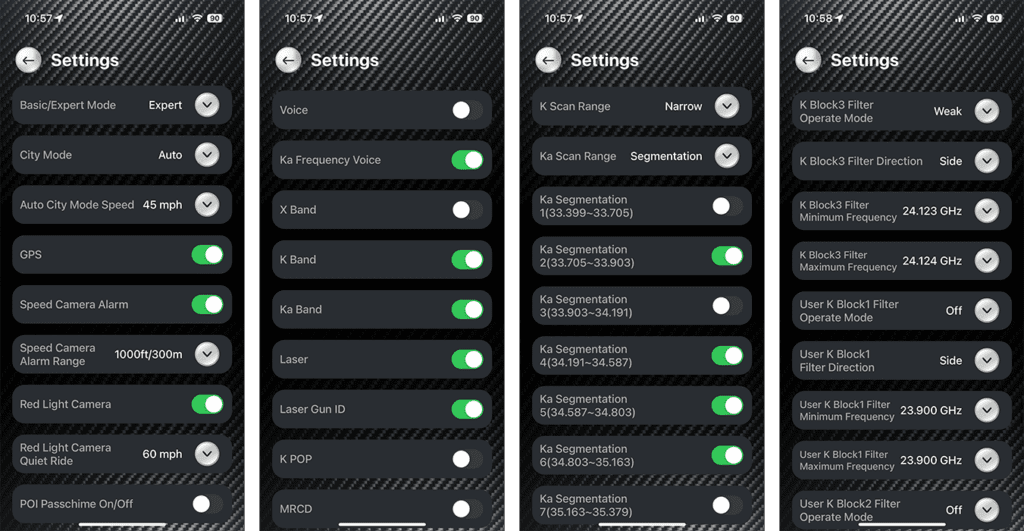 RTach R8 Settings